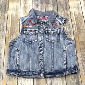 Rock & Roll Cowgirl jean jacket vest